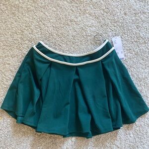 NWT Urban Outfitters Green Mini Skirt with White Trim